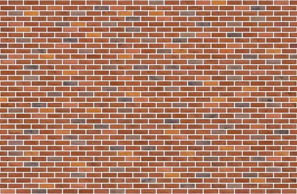 Beautiful brown block brick wall seamless pattern texture background