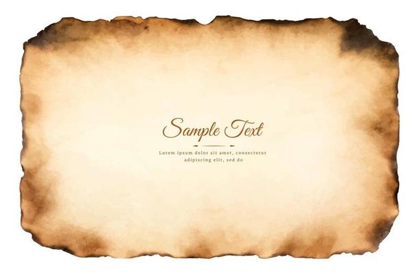 old parchment paper sheet vintage aged or texture isolated on white background