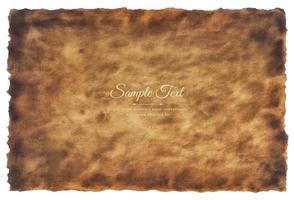 Vector old parchment paper sheet vintage aged or texture isolated on white background