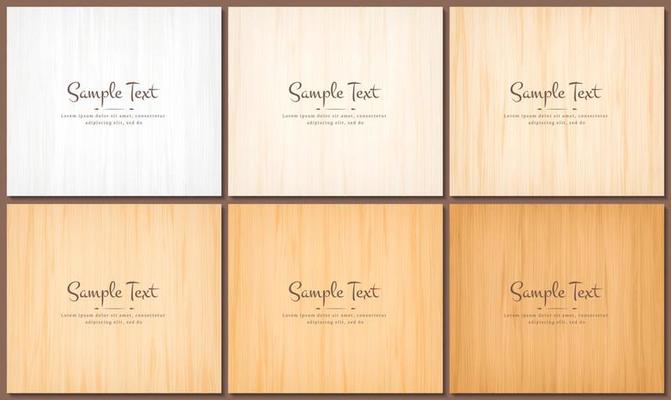Vector Illustration beauty Wood Wall Floor Texture Pattern Background collection set