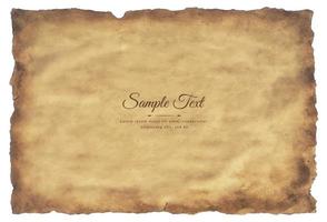 Vector old parchment paper sheet vintage aged or texture isolated on white background