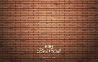 Beautiful brown block brick wall pattern texture background vector