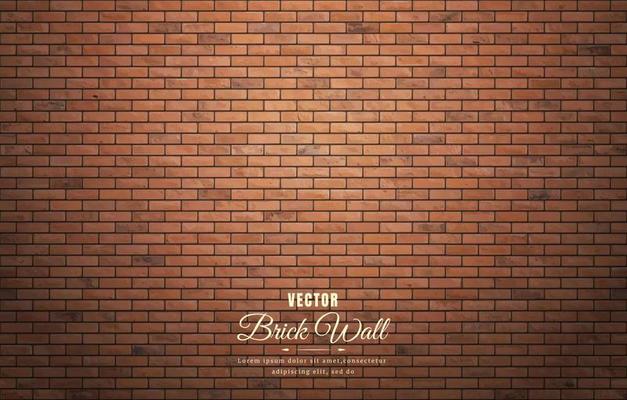Beautiful brown block brick wall pattern texture background
