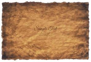 Vector old parchment paper sheet vintage aged or texture isolated on white background