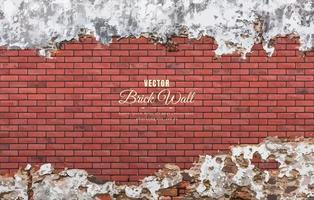 Beautiful block brick wall pattern texture background vector