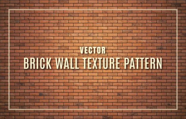 Beautiful brown block brick wall pattern texture background.