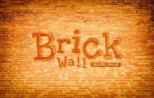 Red brown block brick wall Beautifully arranged texture background vector
