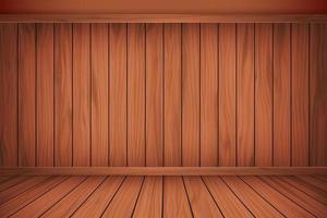 ilustración vectorial hermoso piso de pared de madera alineación vintage textura patrón de fondo vector