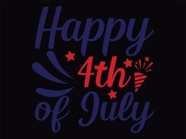 4th July t-shirt design vector file