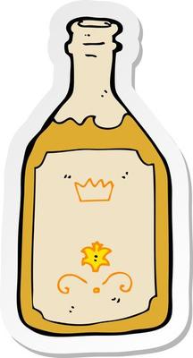 sticker of a cartoon drinks bottle