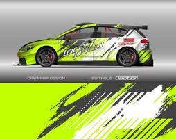 Car wrap design modern racing background design for vehicle wrap, racing car, rally, etc vector