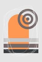 Abstract figures in the style of minimalism vector