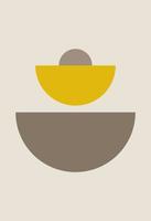 Abstract figures in the style of minimalism vector