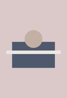 Abstract figures in the style of minimalism vector