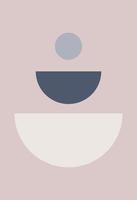 Abstract figures in the style of minimalism vector