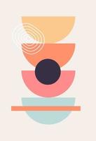 Abstract wall art. Abstract shapes vector