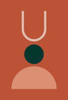 Abstract wall art. Abstract shapes vector
