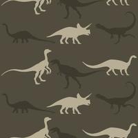 Seamless pattern with dinosaurs. vector