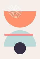 Abstract wall art. Abstract shapes vector