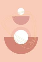 Abstract wall art. Abstract shapes vector