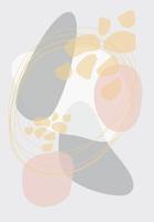 Abstract wall art. Abstract shapes vector