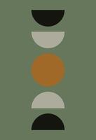 Abstract wall art. Abstract shapes vector