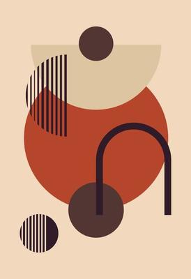 Abstract prints and wall decor. Modern minimalist neutral art print. Boho style.