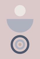 Abstract figures in the style of minimalism vector