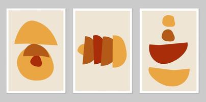 Abstract wall art. Abstract shapes vector