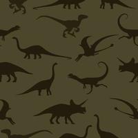 Seamless pattern with dinosaurs. vector