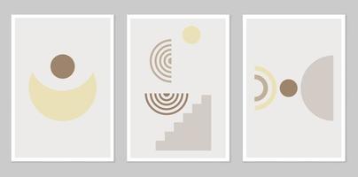 Abstract wall art. Abstract shapes vector