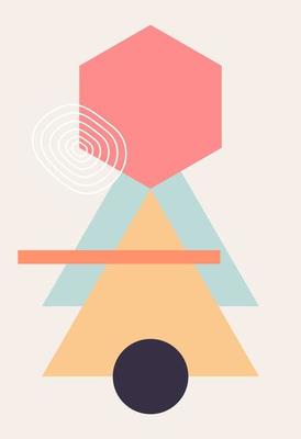 Abstract wall art. Abstract shapes