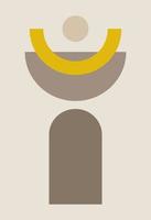Abstract figures in the style of minimalism vector