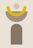 Abstract figures in the style of minimalism vector