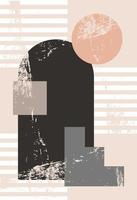 Abstract figures in the style of minimalism vector