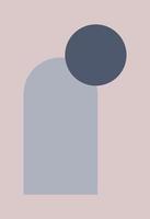 Abstract figures in the style of minimalism vector