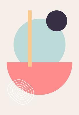 Abstract wall art. Abstract shapes