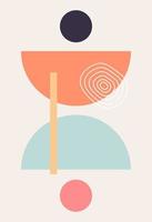 Abstract wall art. Abstract shapes vector