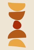 Abstract figures in the style of minimalism vector