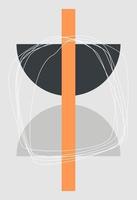 Abstract figures in the style of minimalism vector