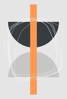 Abstract figures in the style of minimalism vector