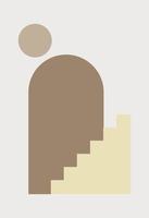 Abstract figures in the style of minimalism vector