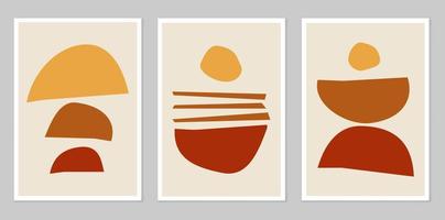 Abstract wall art. Abstract shapes vector