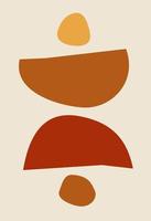 Abstract figures in the style of minimalism vector