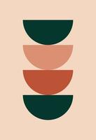 Abstract wall art. Abstract shapes vector