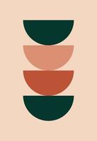 Abstract wall art. Abstract shapes vector