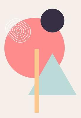 Abstract wall art. Abstract shapes