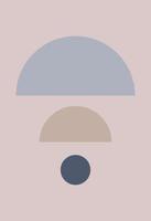 Abstract figures in the style of minimalism vector