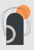 Abstract figures in the style of minimalism vector