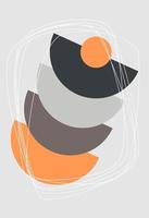 Abstract figures in the style of minimalism vector